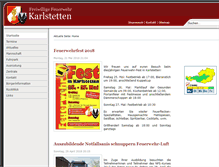 Tablet Screenshot of feuerwehr-karlstetten.org